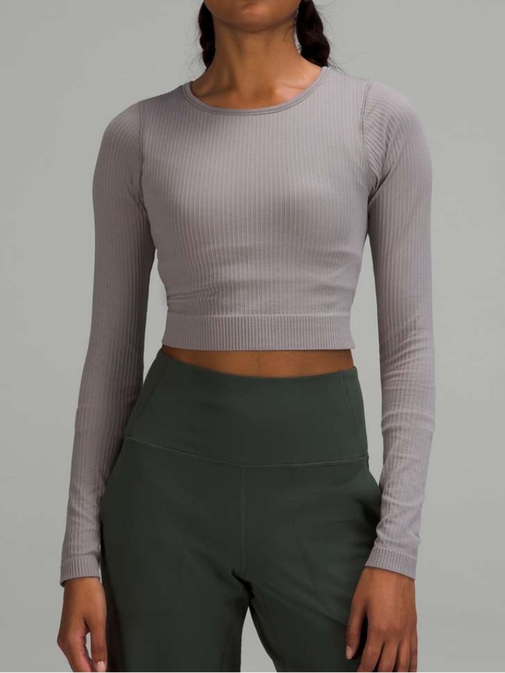 Lululemon ebb to street long sleeve top with built in place for padding